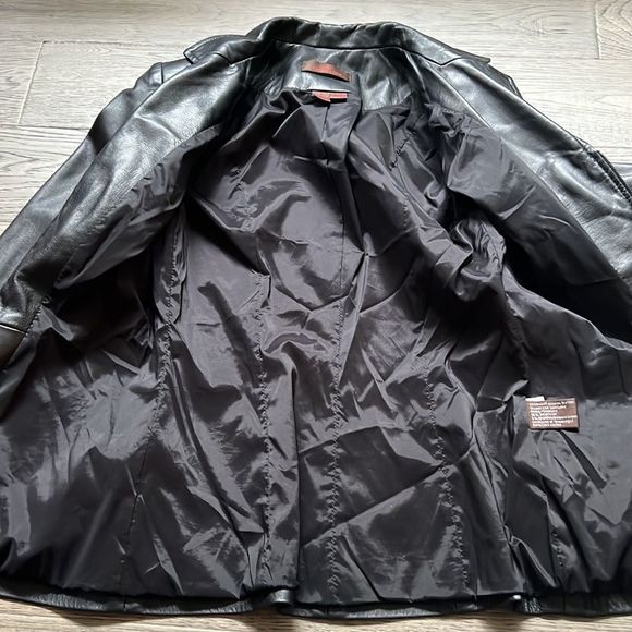 🔥DANIER🔥 | Black leather bomber jacket - Picture 7 of 13